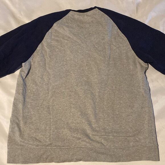 Izod Gray and Navy Sweatshirt - Picture 2 of 3
